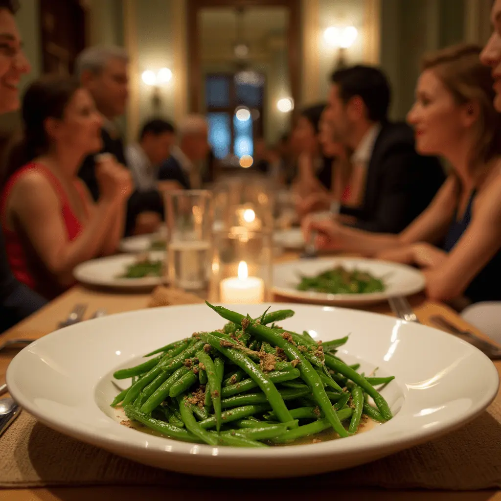 green beans from a can