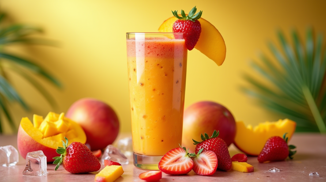 mango strawberry smoothie