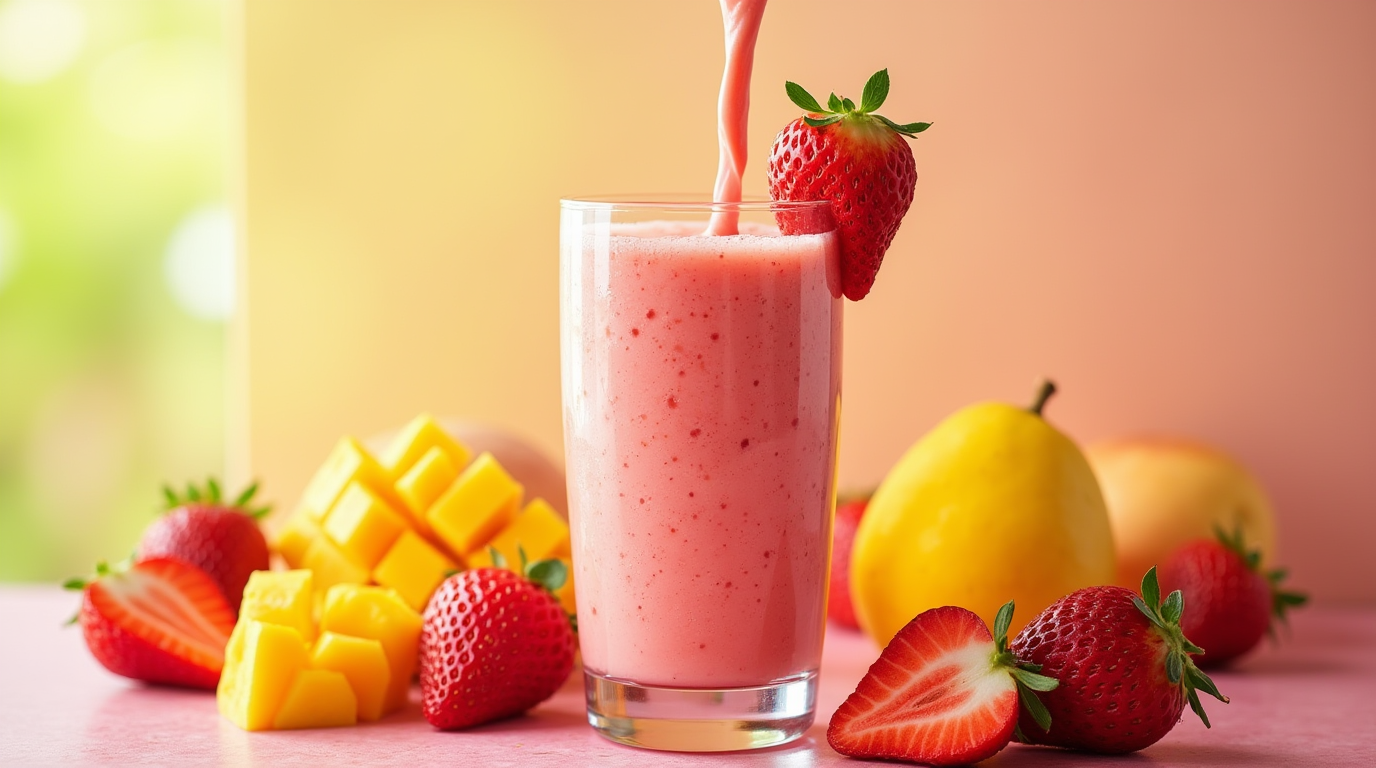strawberry mango smoothie