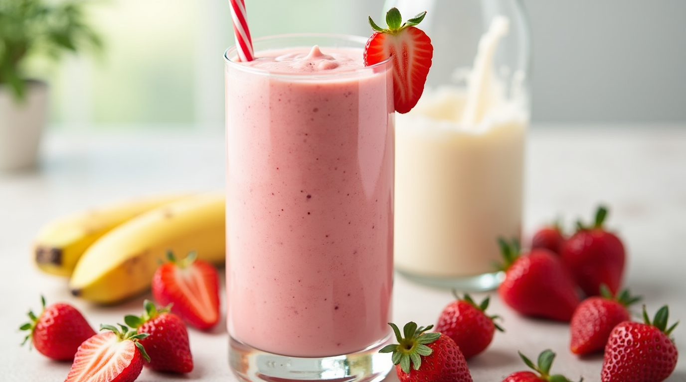 strawberry smoothie recipe without yogurt