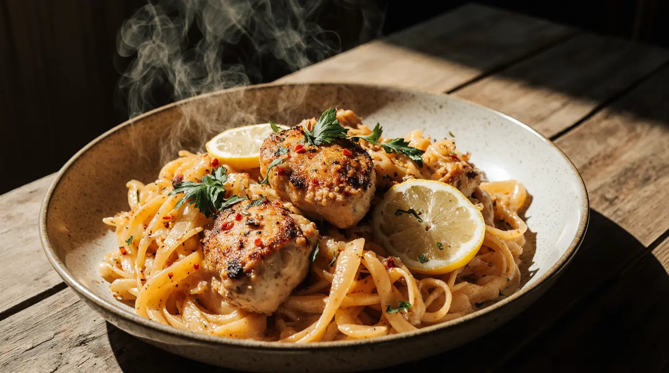Cowboy Butter Chicken Pasta Linguine