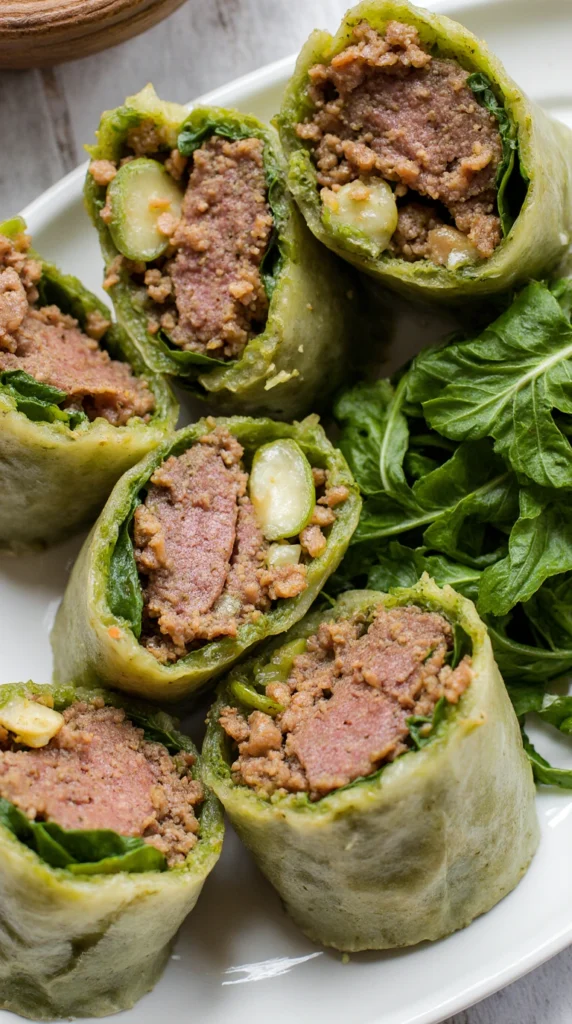 Thai-Basil-Beef-Rolls